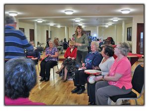 Humming and drumming...