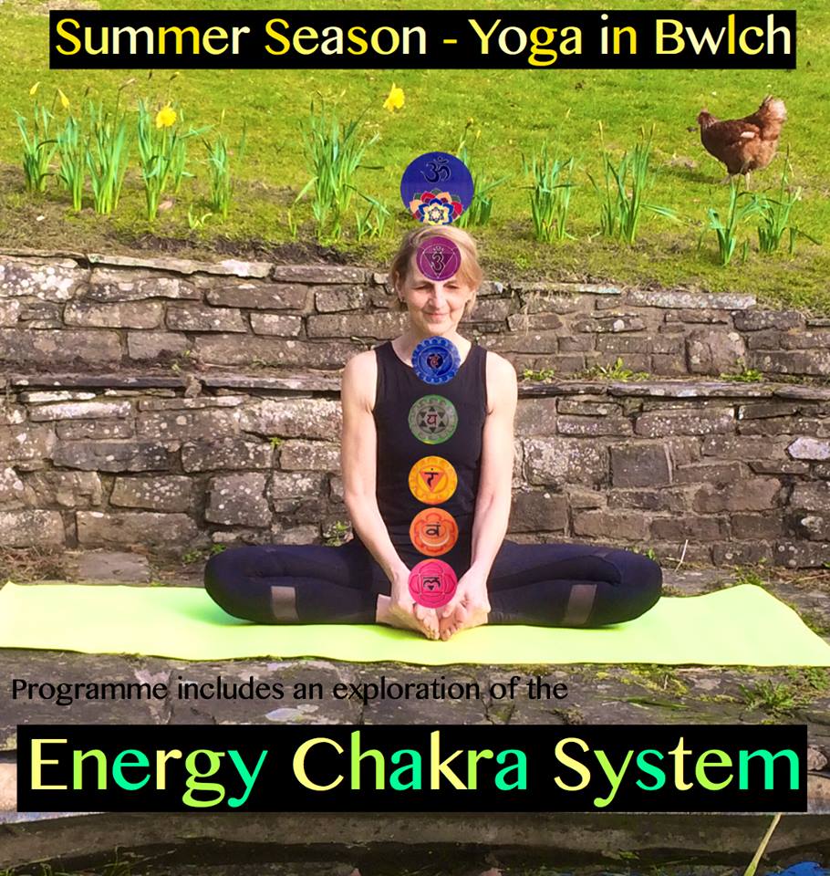 Summer season yoga in Bwlch